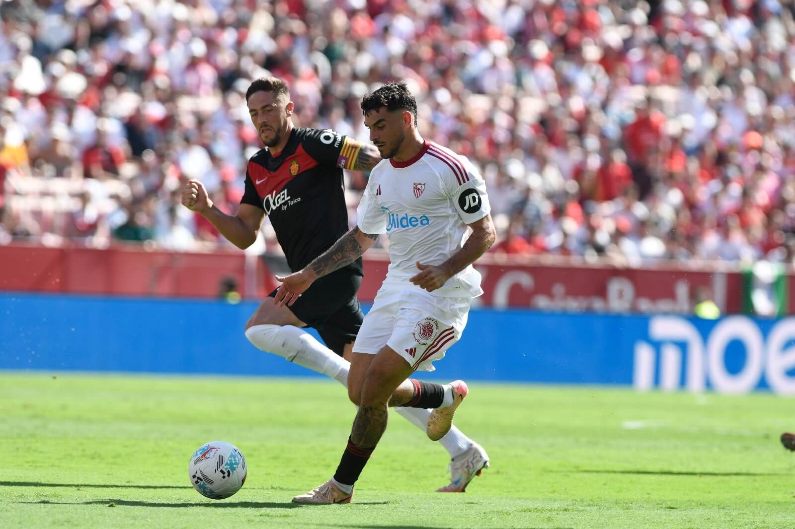 Isaac Romero, ante el Mallorca.