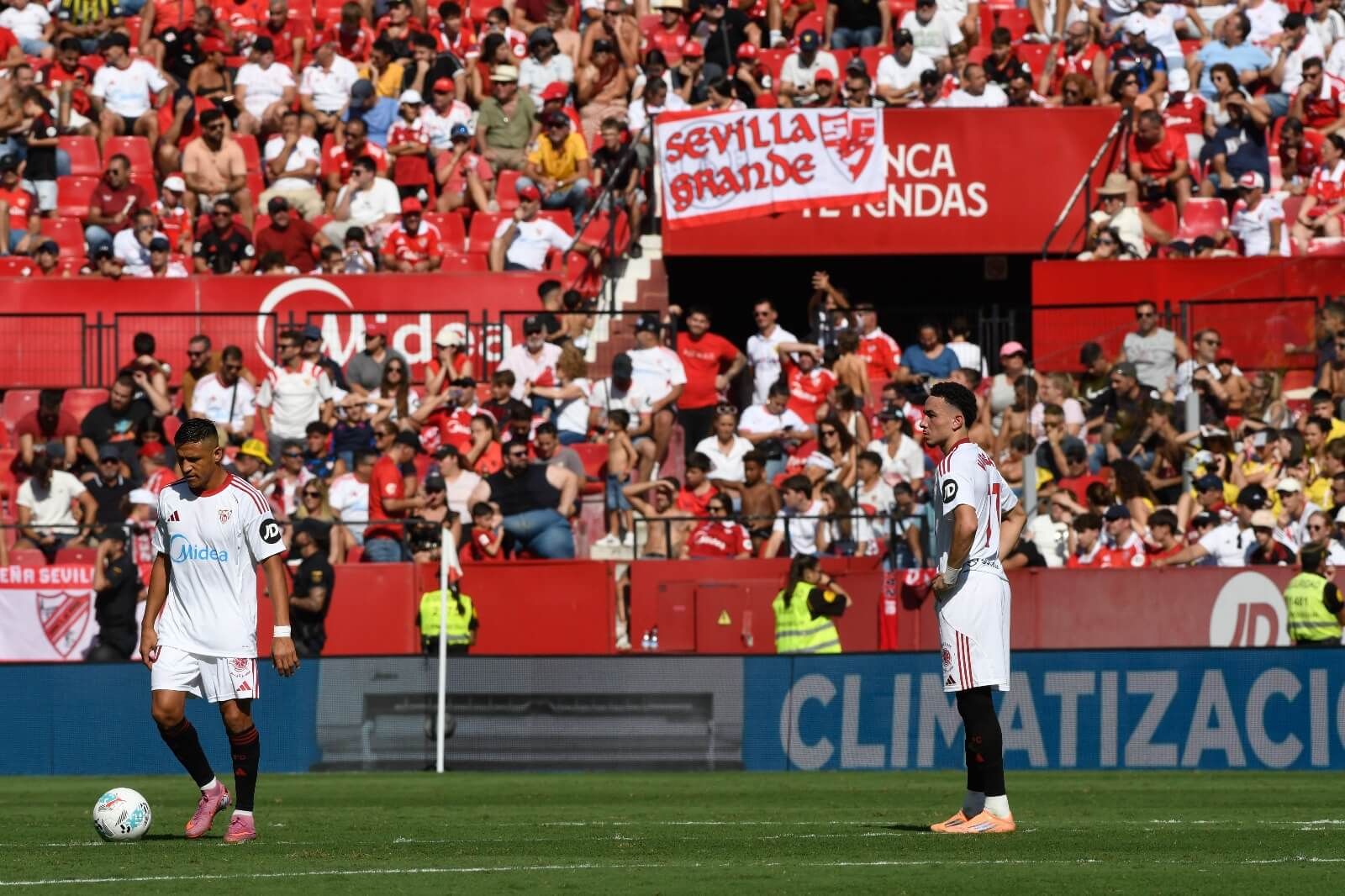Celebración del gol del Mallorca.