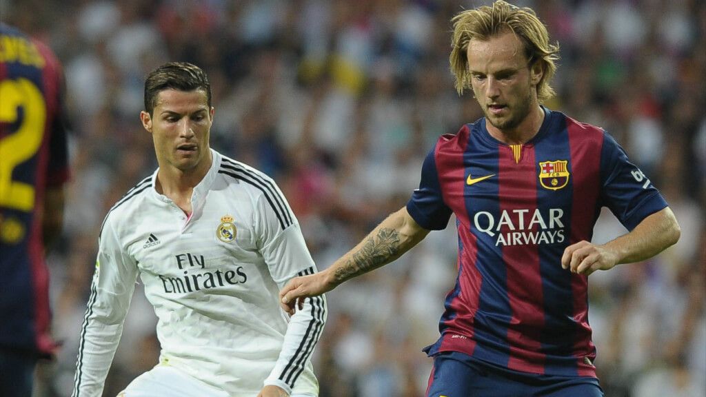  Iván Rakitic y Cristiano Ronaldo