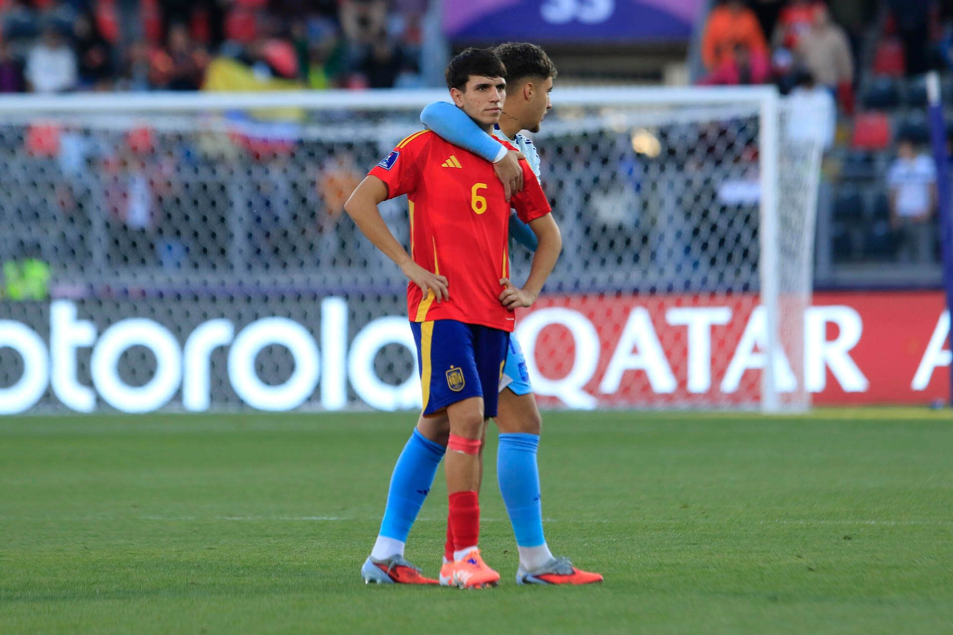 Izan Merino, tras el España-Colombia del Mundial sub 20.