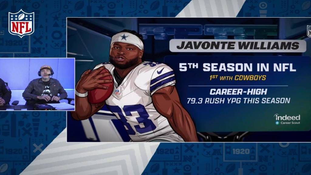 Javonte Williams de los Dallas Cowboys