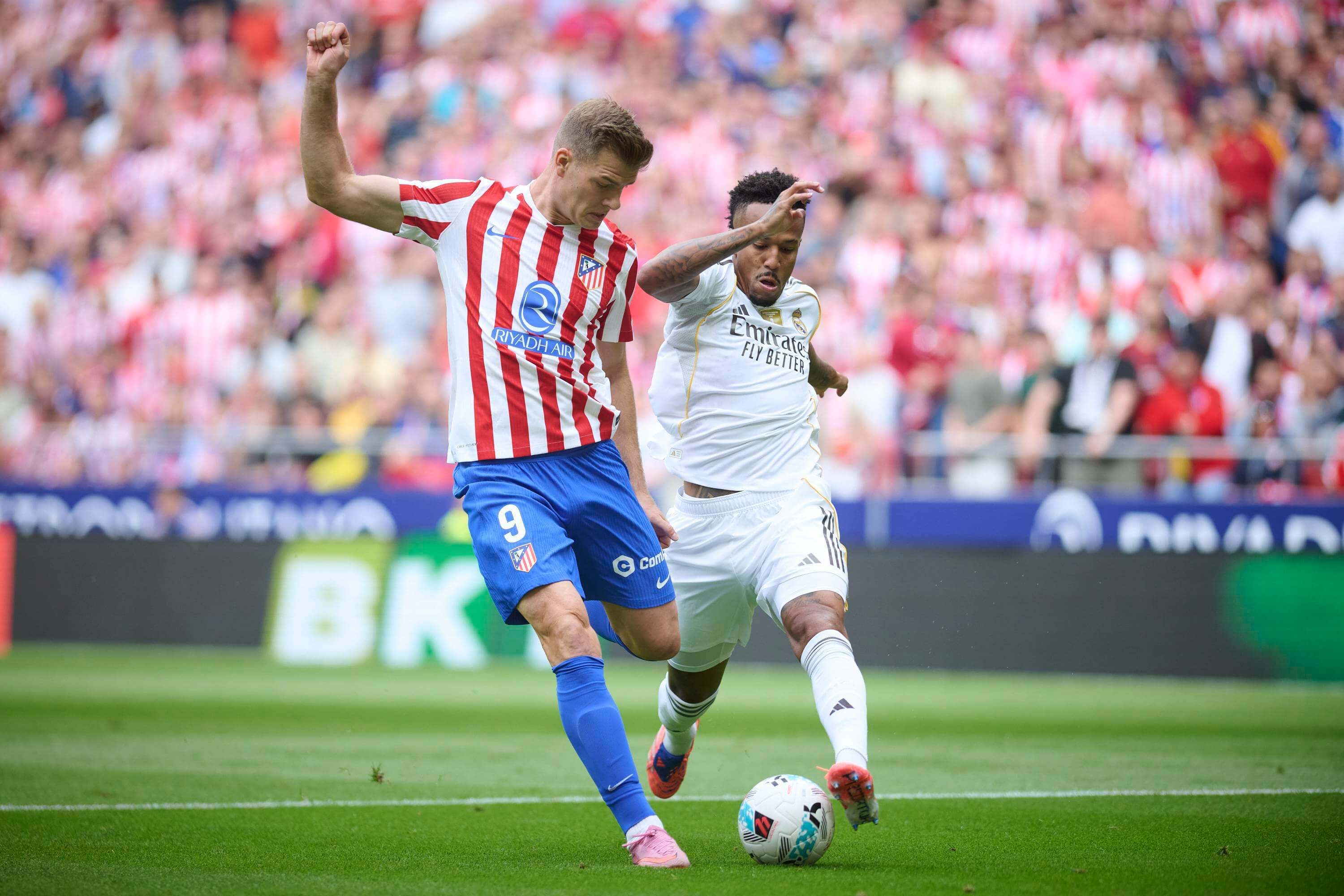  Acción de la lesión de Eder Militao en el derbi madrileño.