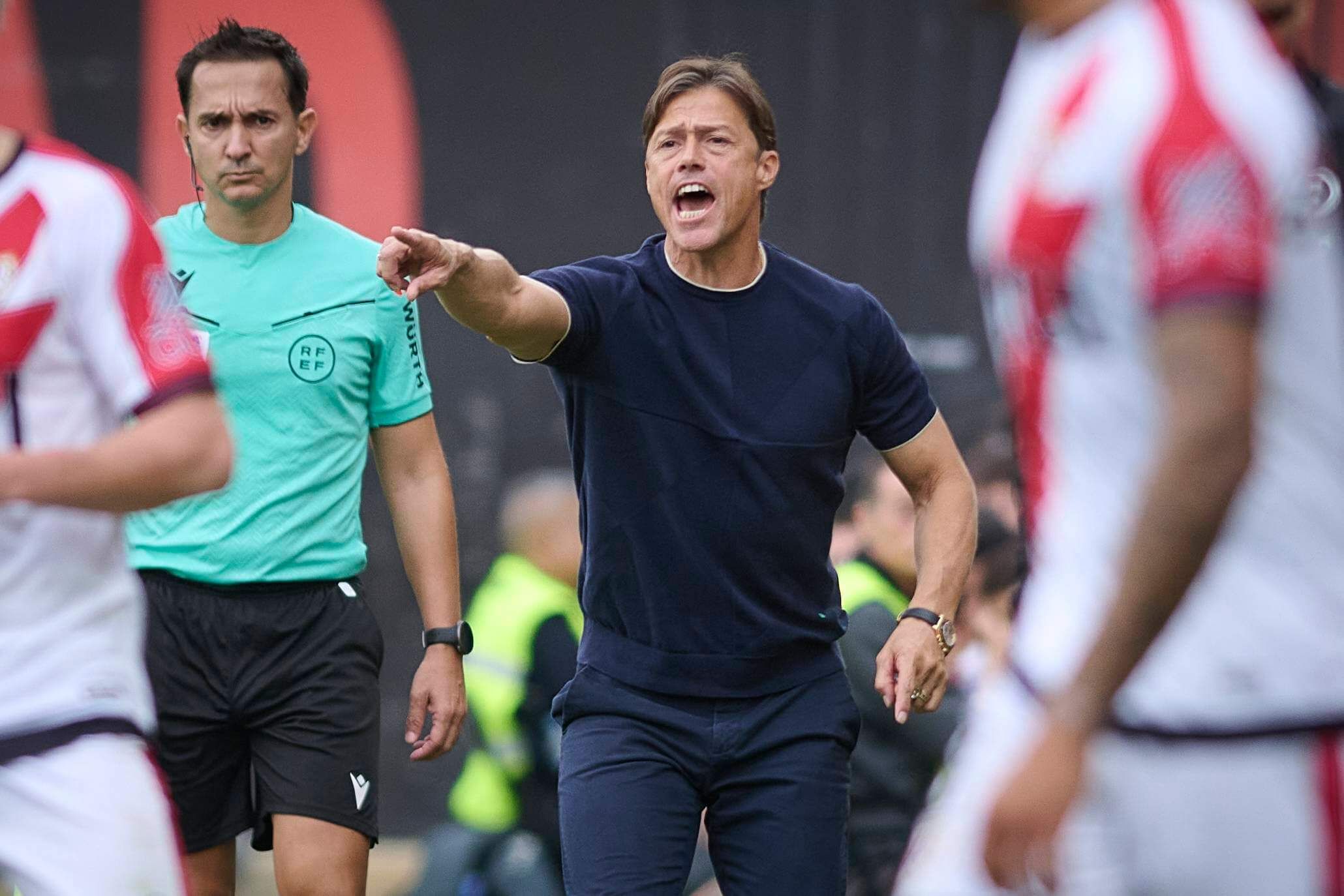 Matías Almeyda, en el Rayo-Sevilla.
