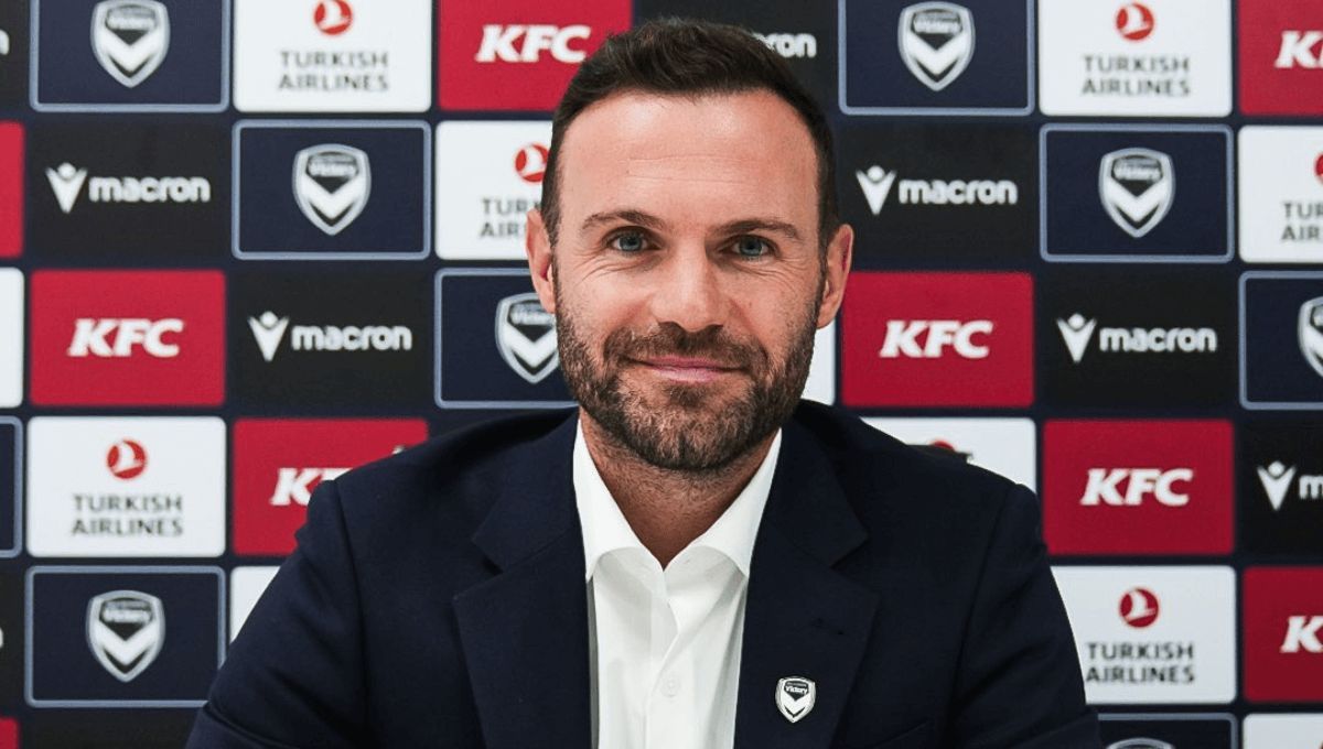 Juan Mata, tras cerrar su fichaje por el Melbourne Victory (Foto: (X).