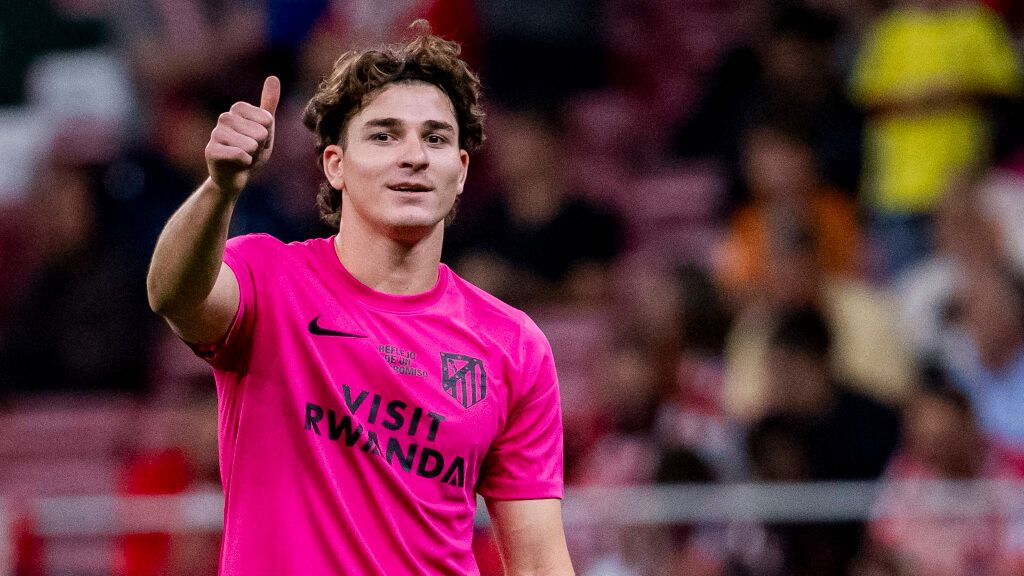 Julián Alvarez en un partido del Atlético de Madrid (Cordon Press)