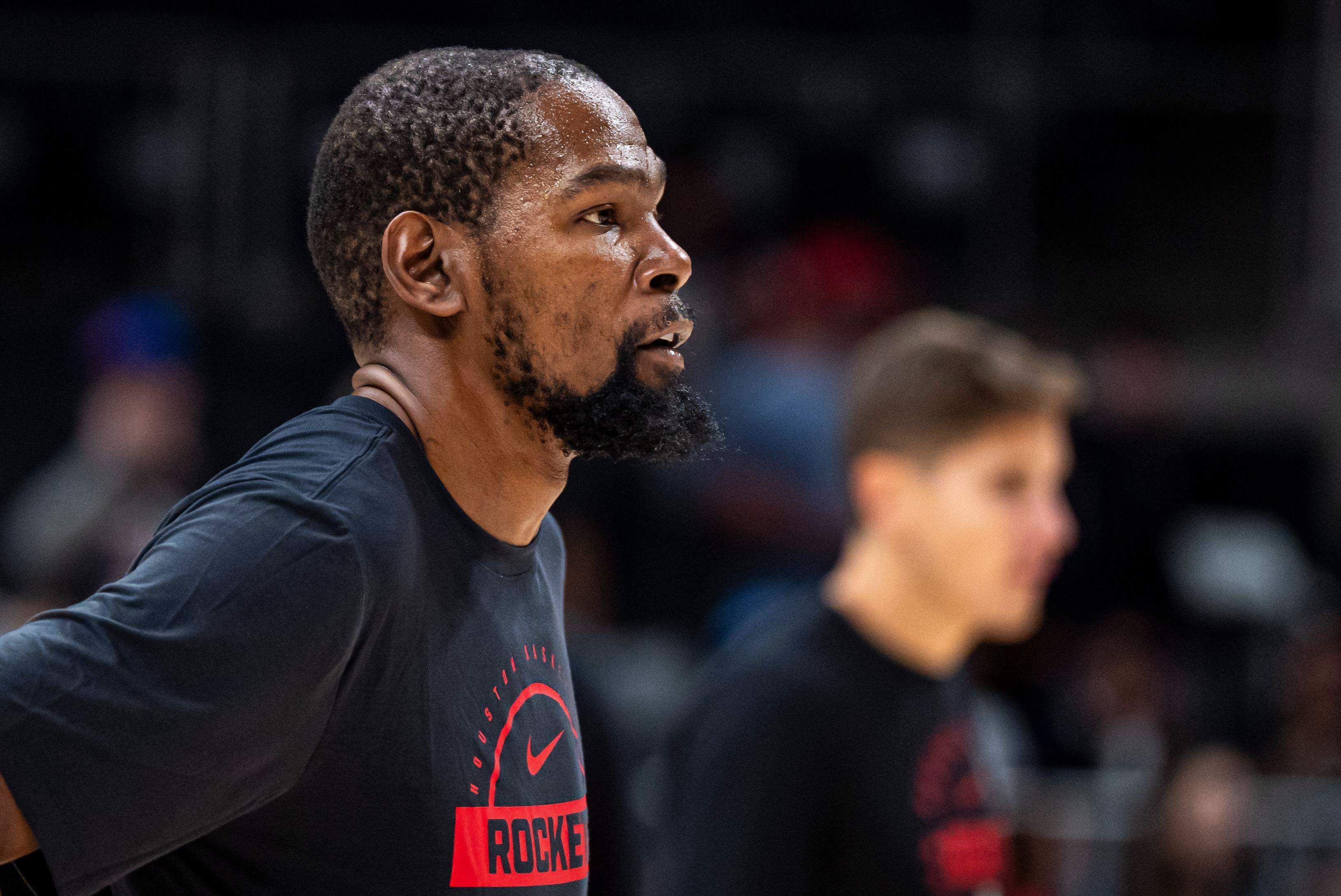  Kevin Durant en un partido con los Houston Rockets