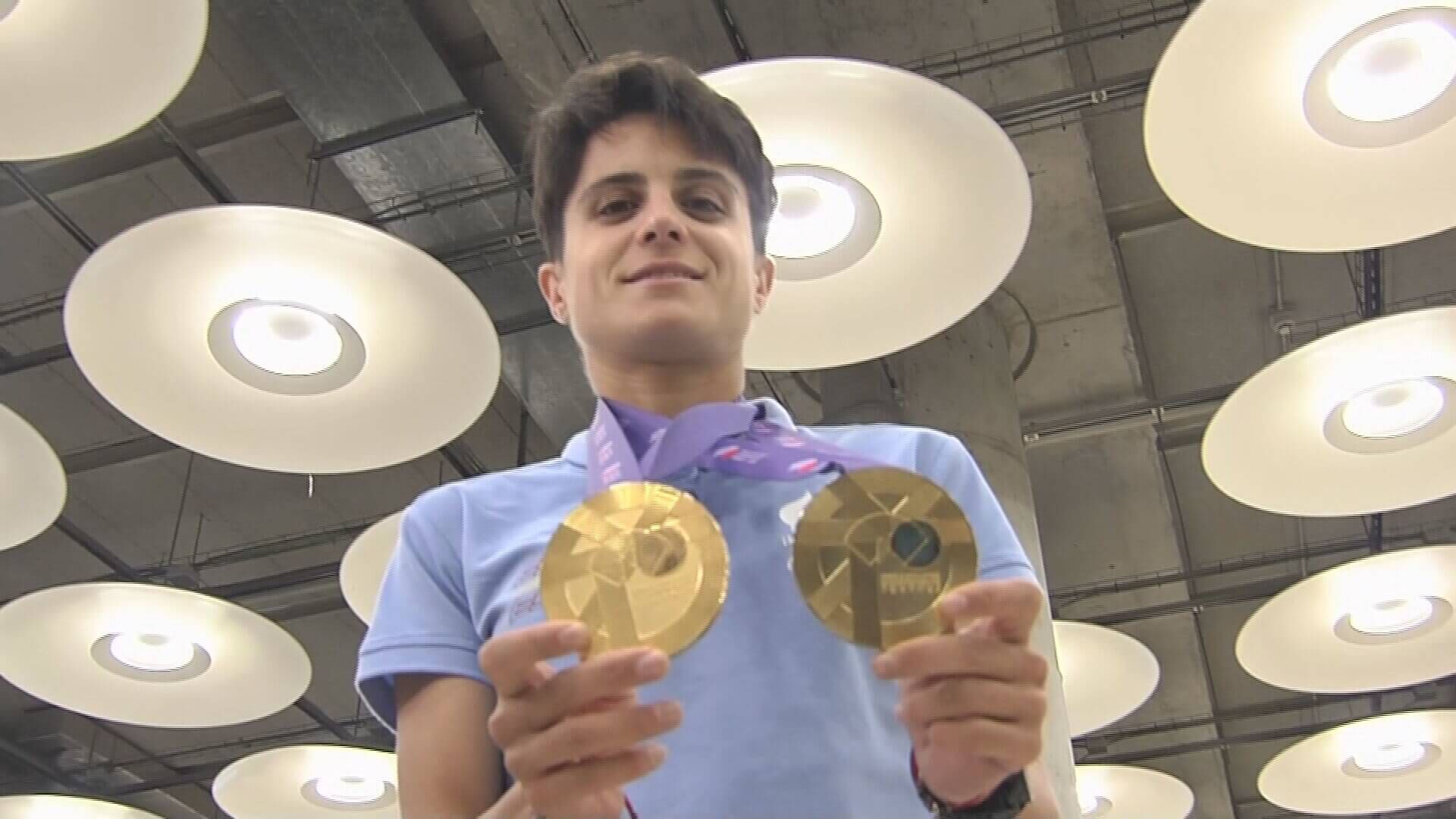 La llegada de María Pérez a España tras los Mundiales de Tokio