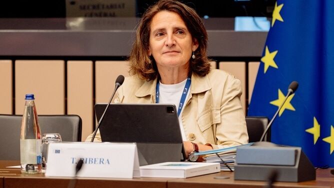  La vicepresidenta primera y comisaria europea de Competencia, Teresa Ribera. Foto: CE)