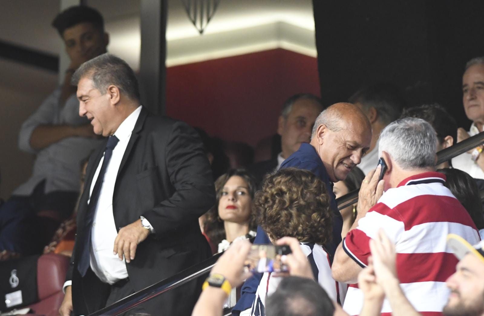  Laporta y José María del Nido en el Sevilla-Barça