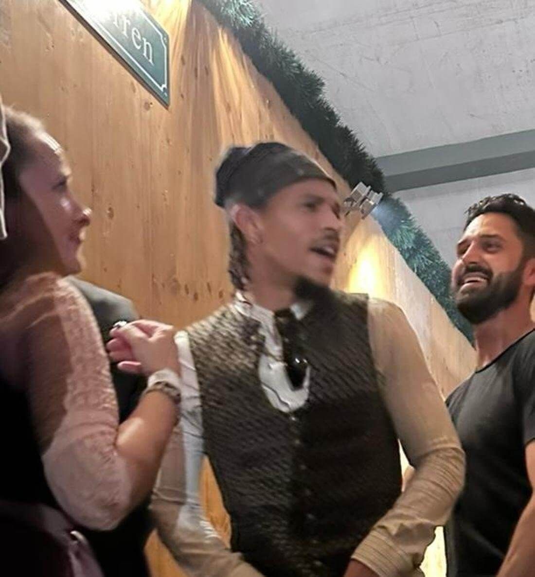 Leroy Sané exjugador del Bayern, en el Oktoberfest