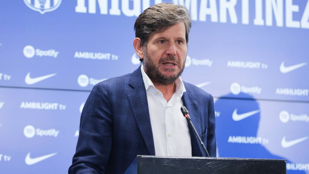  Mateu Alemany durante la presentación de Iñigo Martínez (Fuente: Cordon Press)