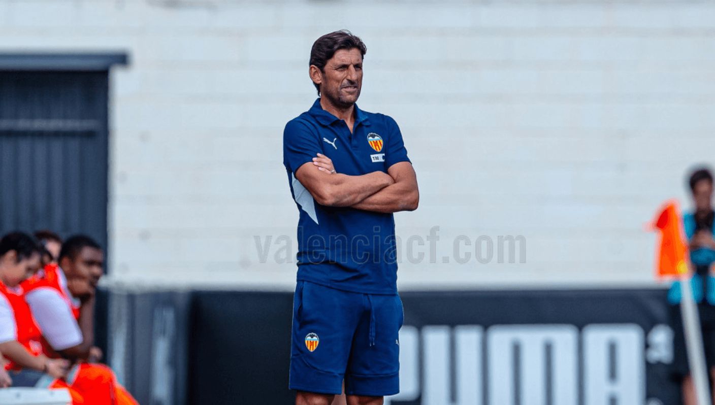 Miguel Ángel Angulo, entrenador del VCF Mestalla