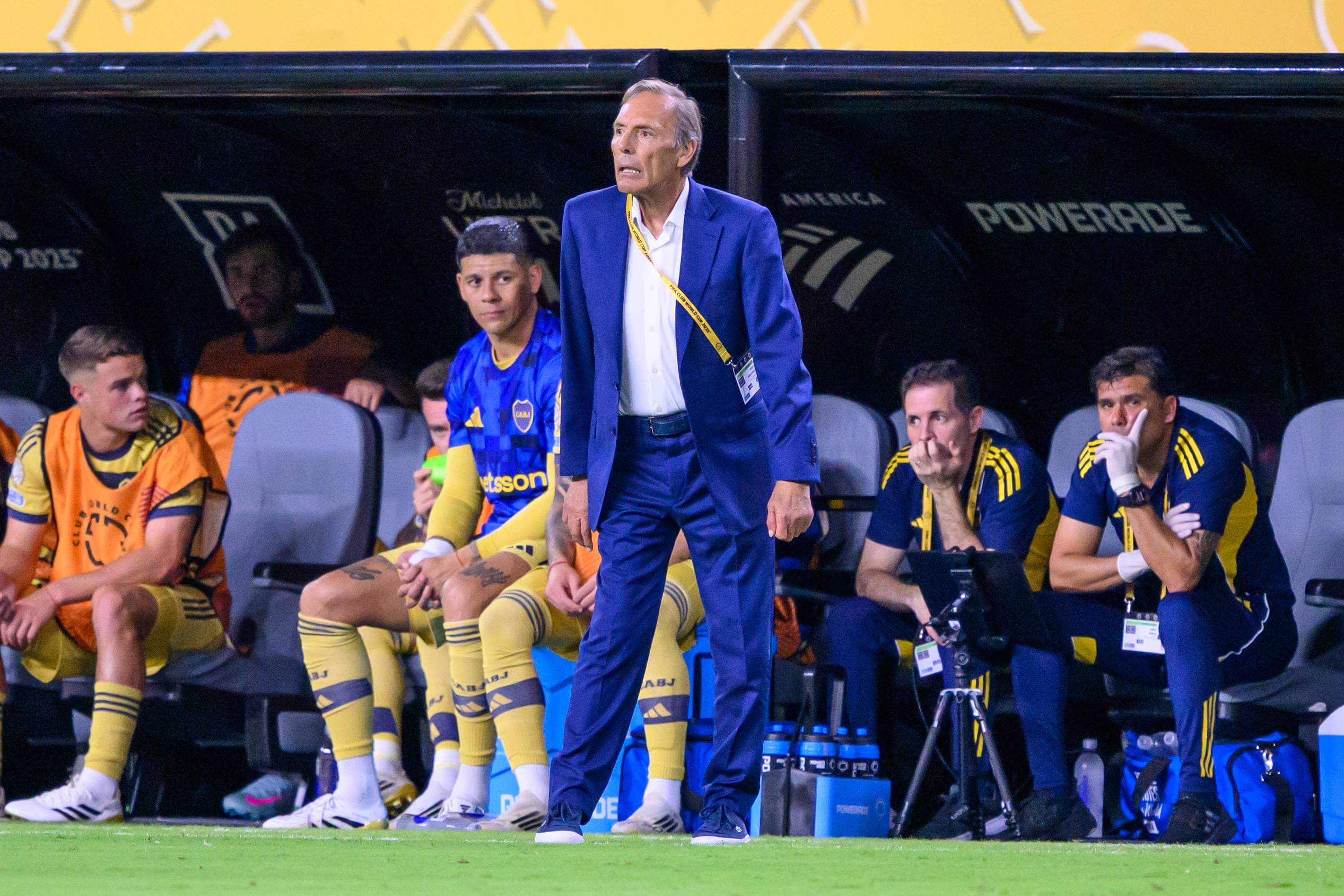  Miguel Ángel Russo, durante un partido con Boca Juniors.