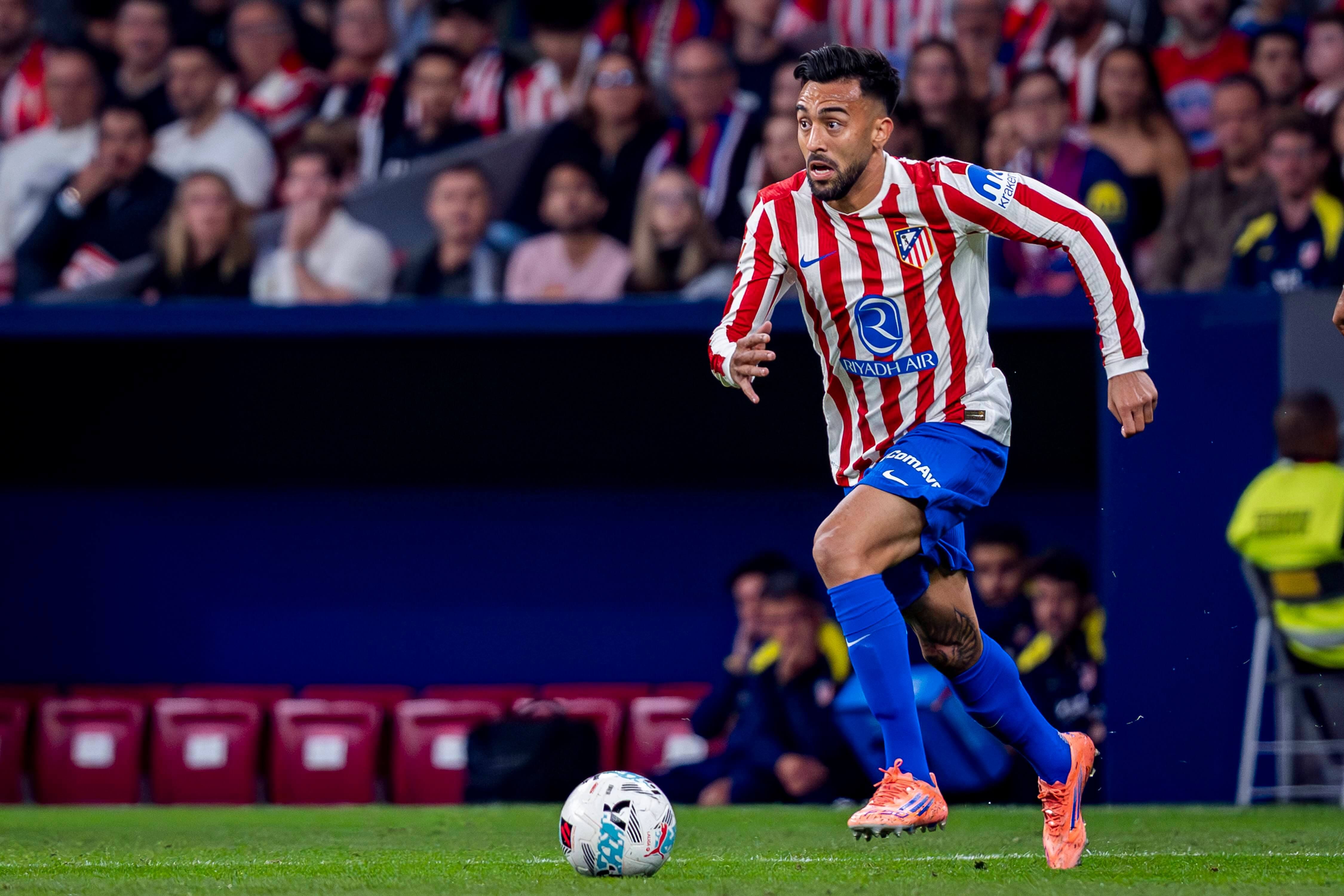 Nico González, durante el Atlético de Madrid-Osasuna.