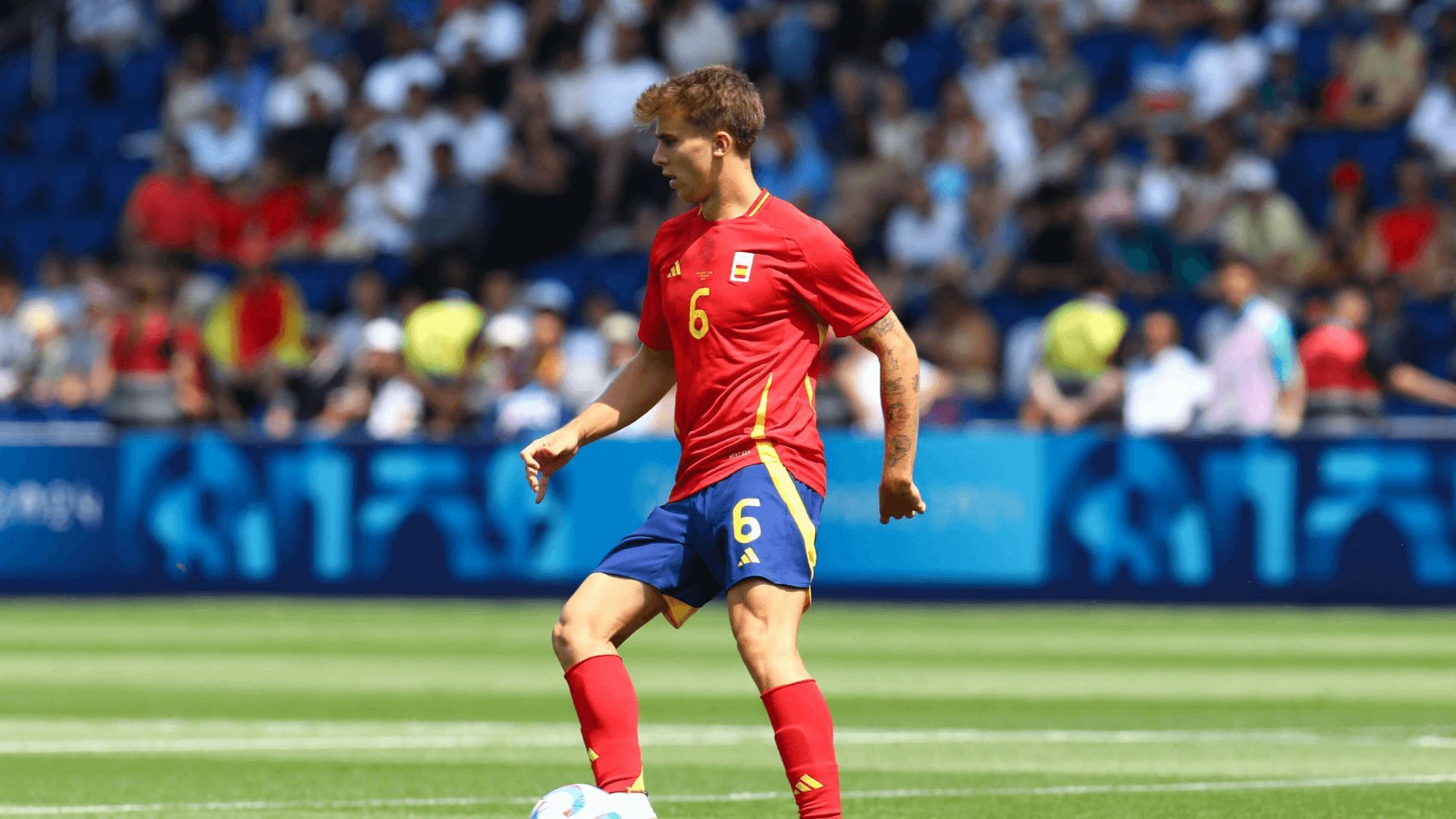  Pablo Barrios, con la selección en los Juegos Olímpicos.