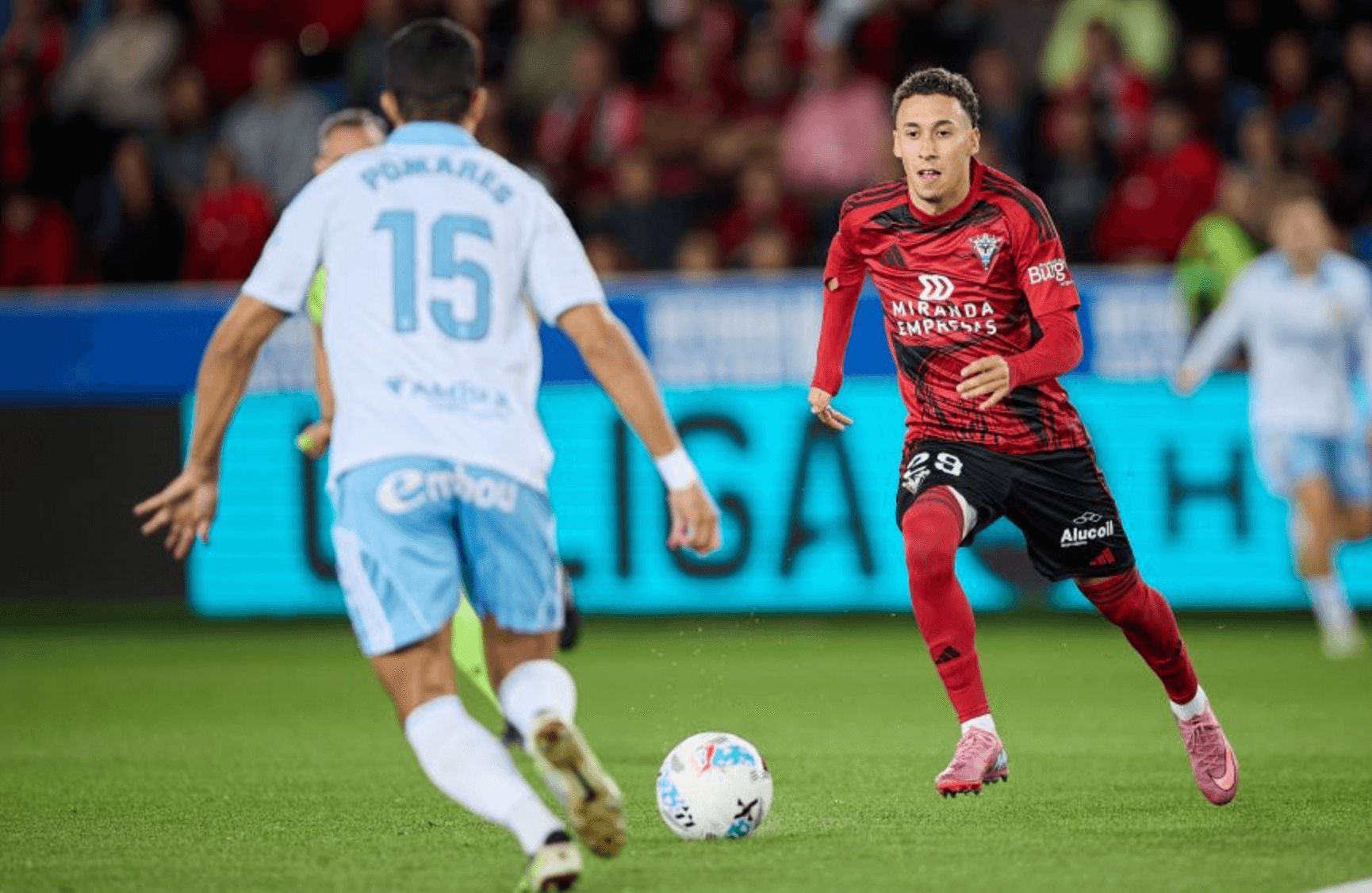 Pablo López con el Mirandés