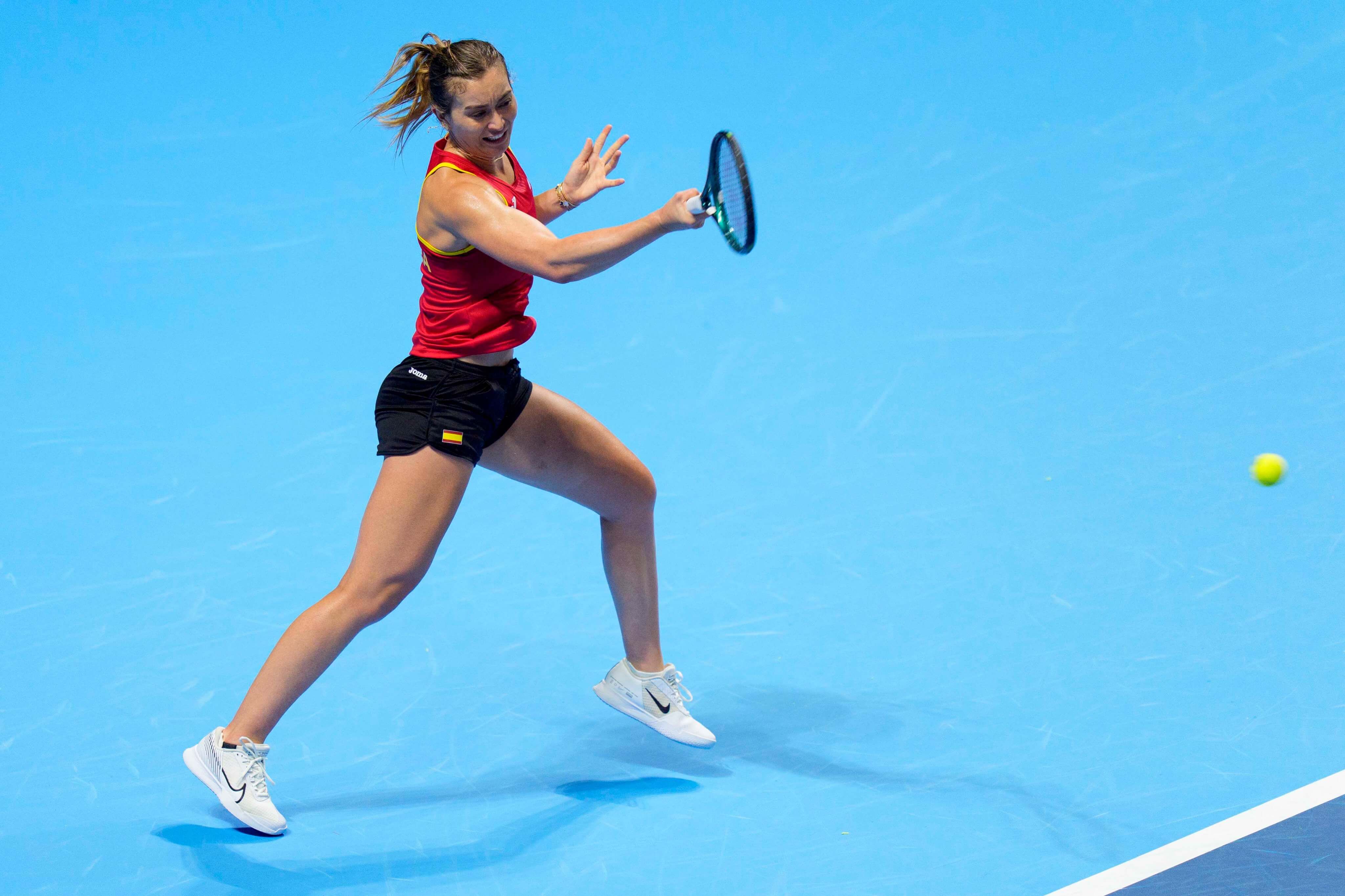 Paula Badosa, durante el partido ante Elina Svitolina.