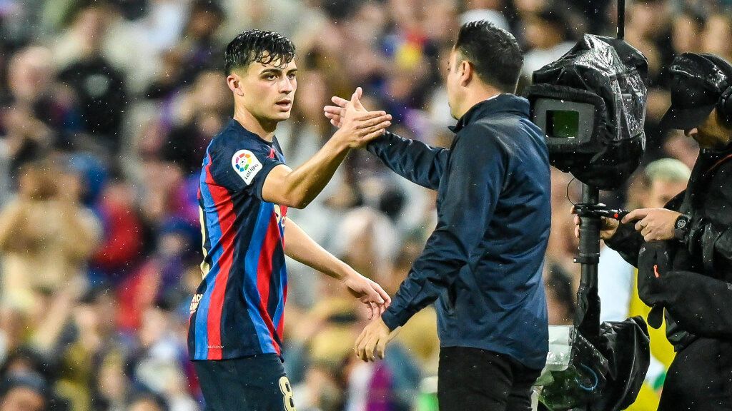 Pedri González y Xavi Hernández (Fuente: Cordon Press)