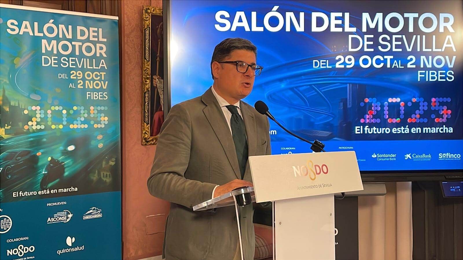 Álvaro Pimentel, en la presentación del Salón del Motor de Sevilla 2025.