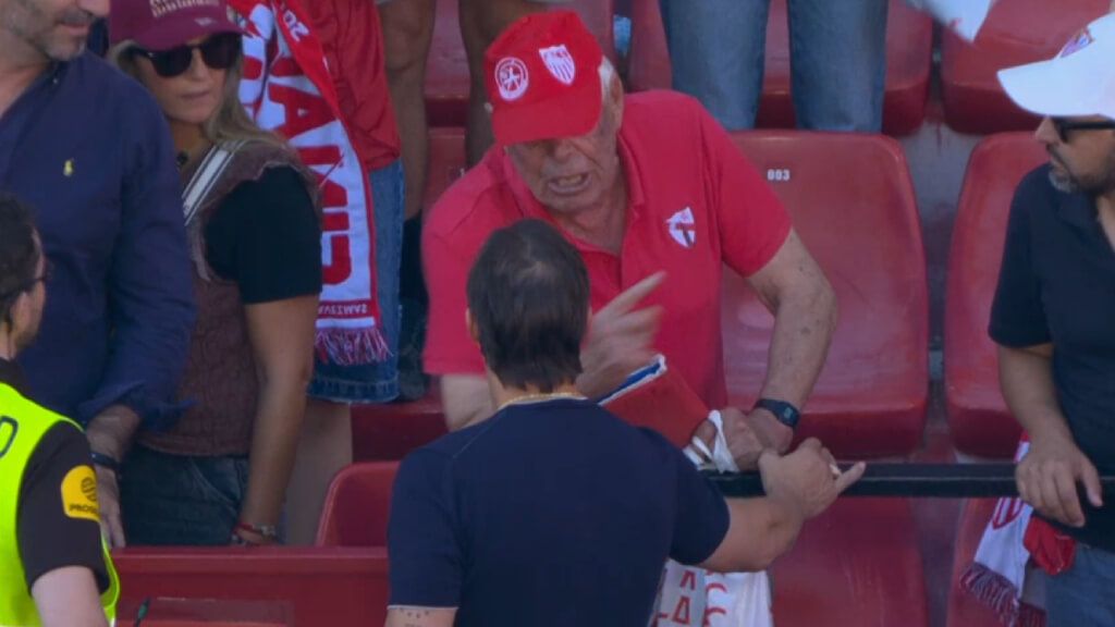 La charla del aficionado con Matías Almeyda.