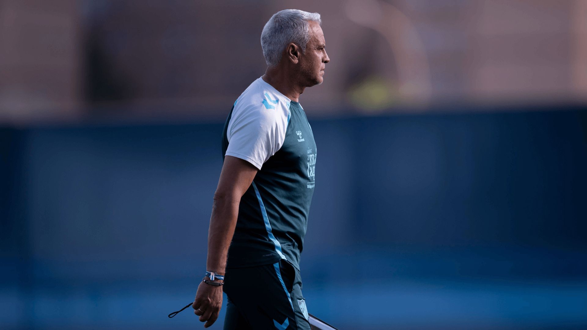  Sergio Pellicer, en un entrenamiento del Málaga.