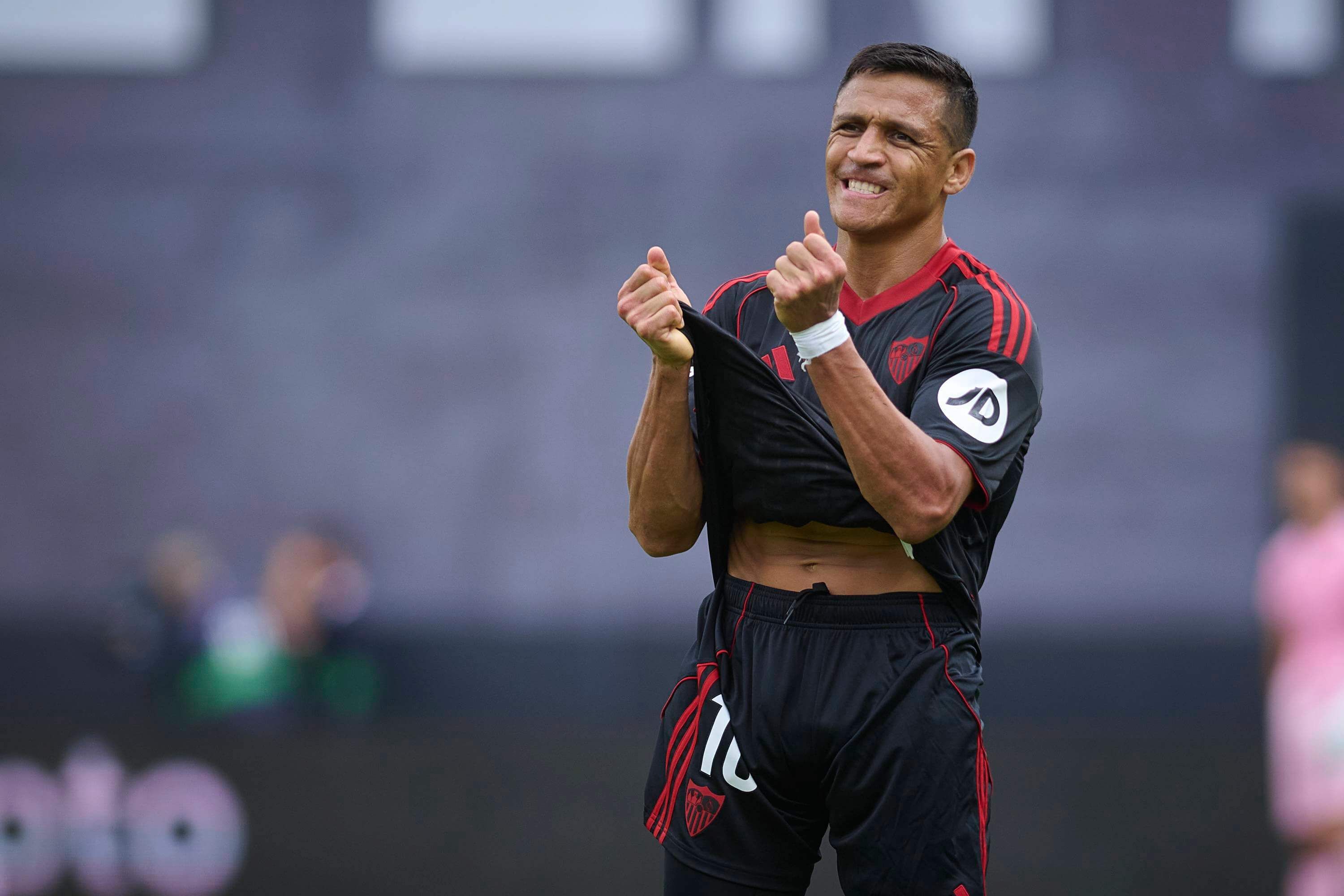  Alexis Sánchez, en el Rayo-Sevilla.