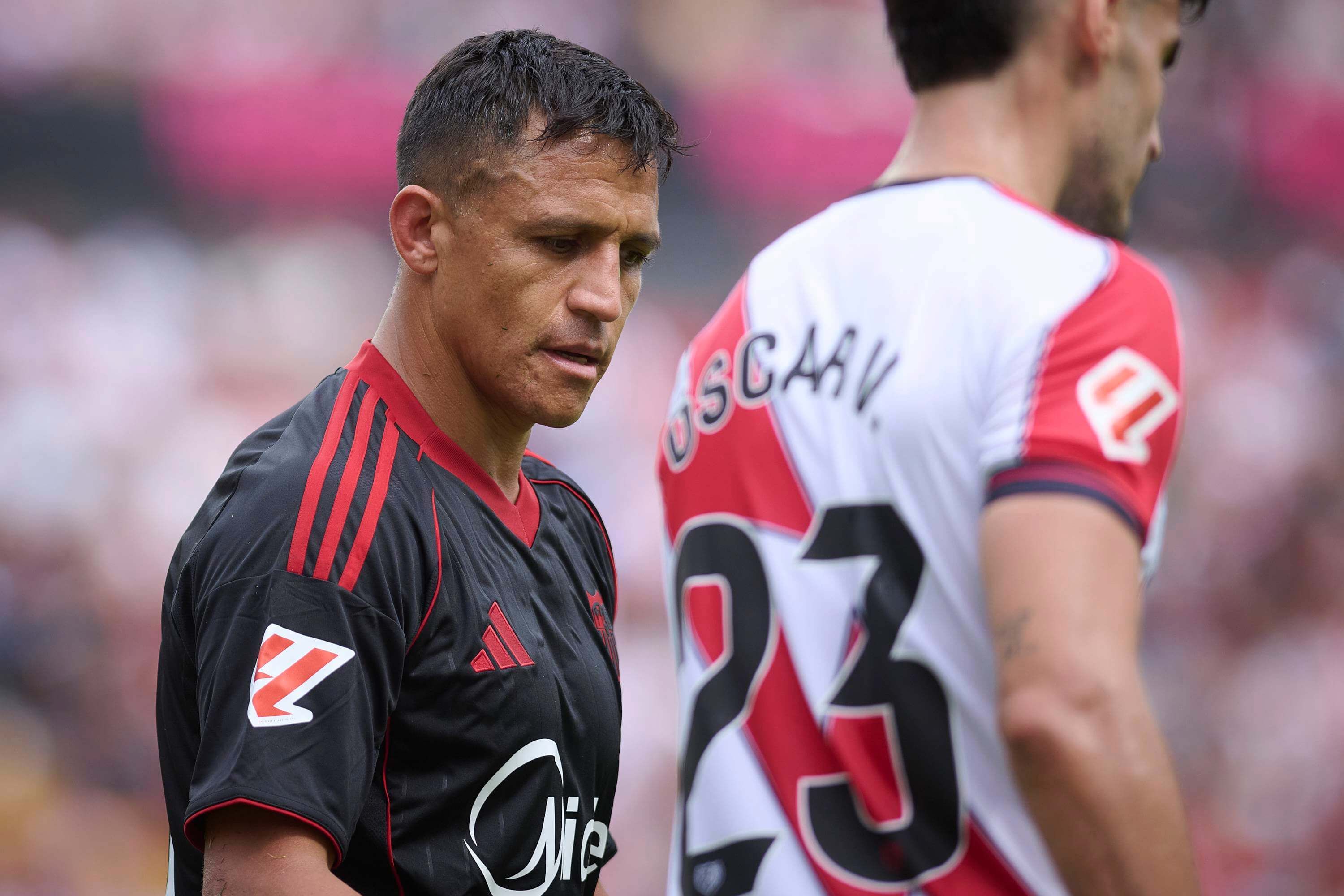 Alexis Sánchez, en el Rayo-Sevilla.