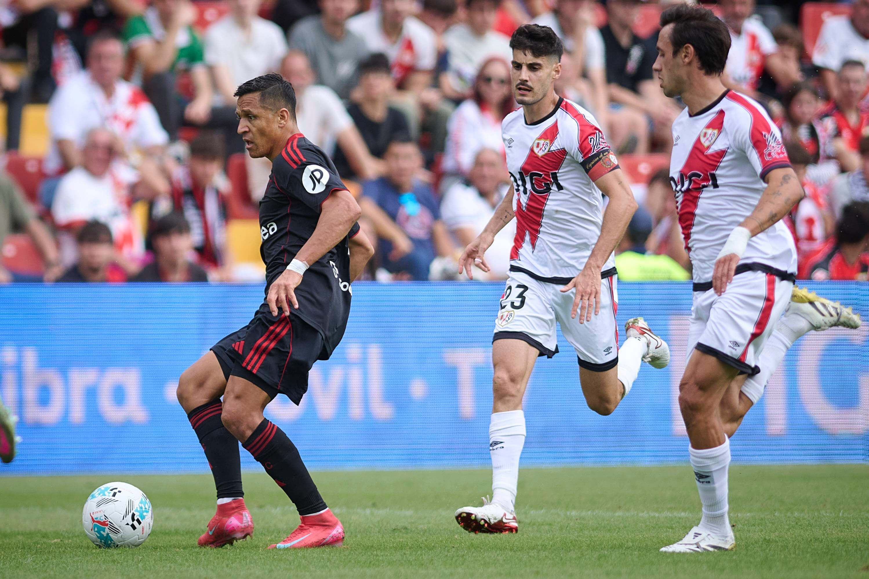 Alexis Sánchez, en el Rayo-Sevilla.