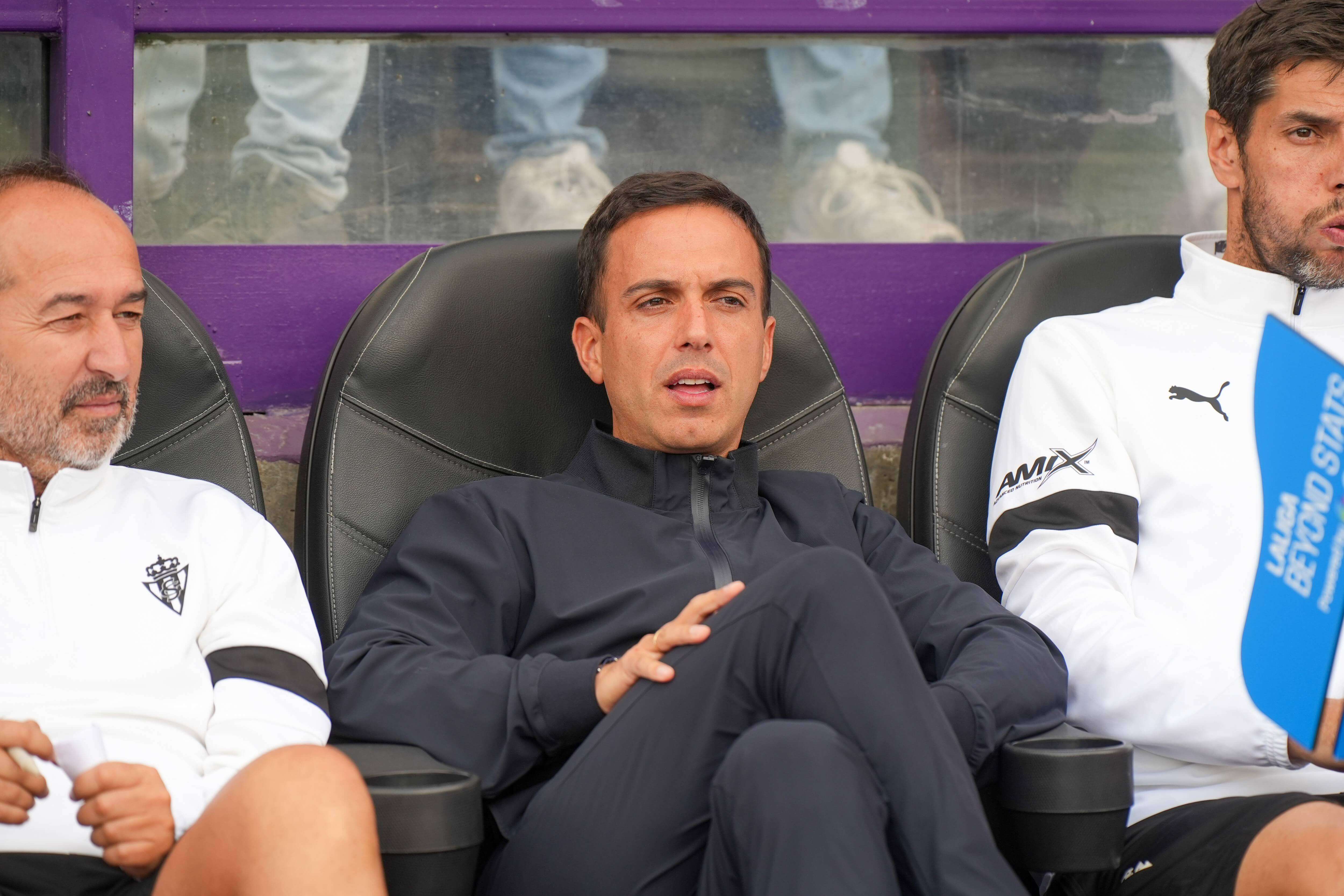 Borja Jiménez, antes del Valladolid-Sporting.