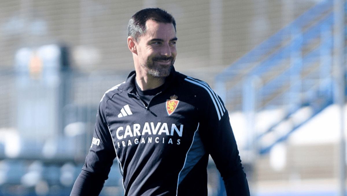  Rubén Sellés, durante un entrenamiento del Real Zaragoza.