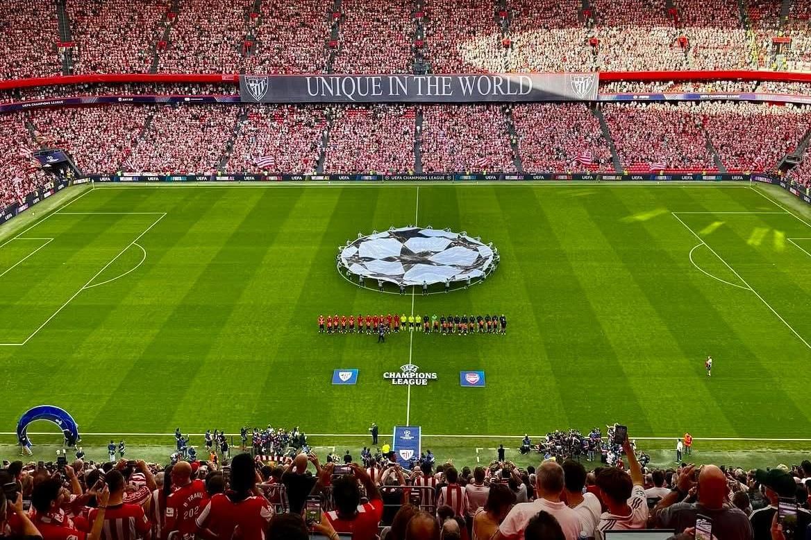 San Mamés acoge el partido de la Champions League ante el Arsenal.