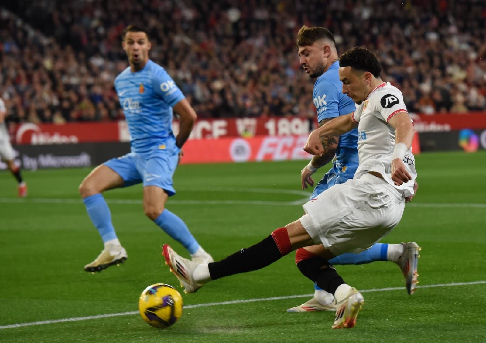 Rubén Vargas, en el Sevilla-Mallorca de la pasada temporada.