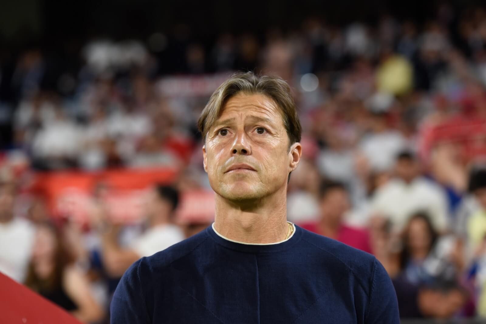 Almeyda, en el Sevilla-Villarreal.