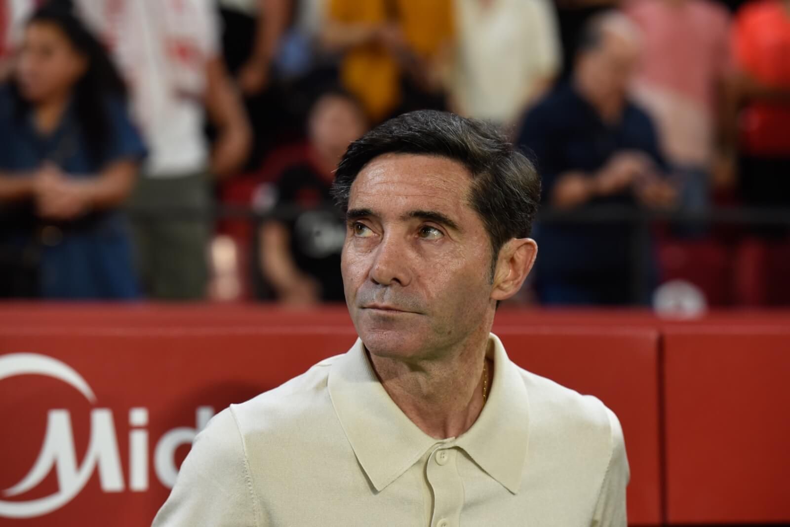 Marcelino García Toral, en el Sevilla-Villarreal.