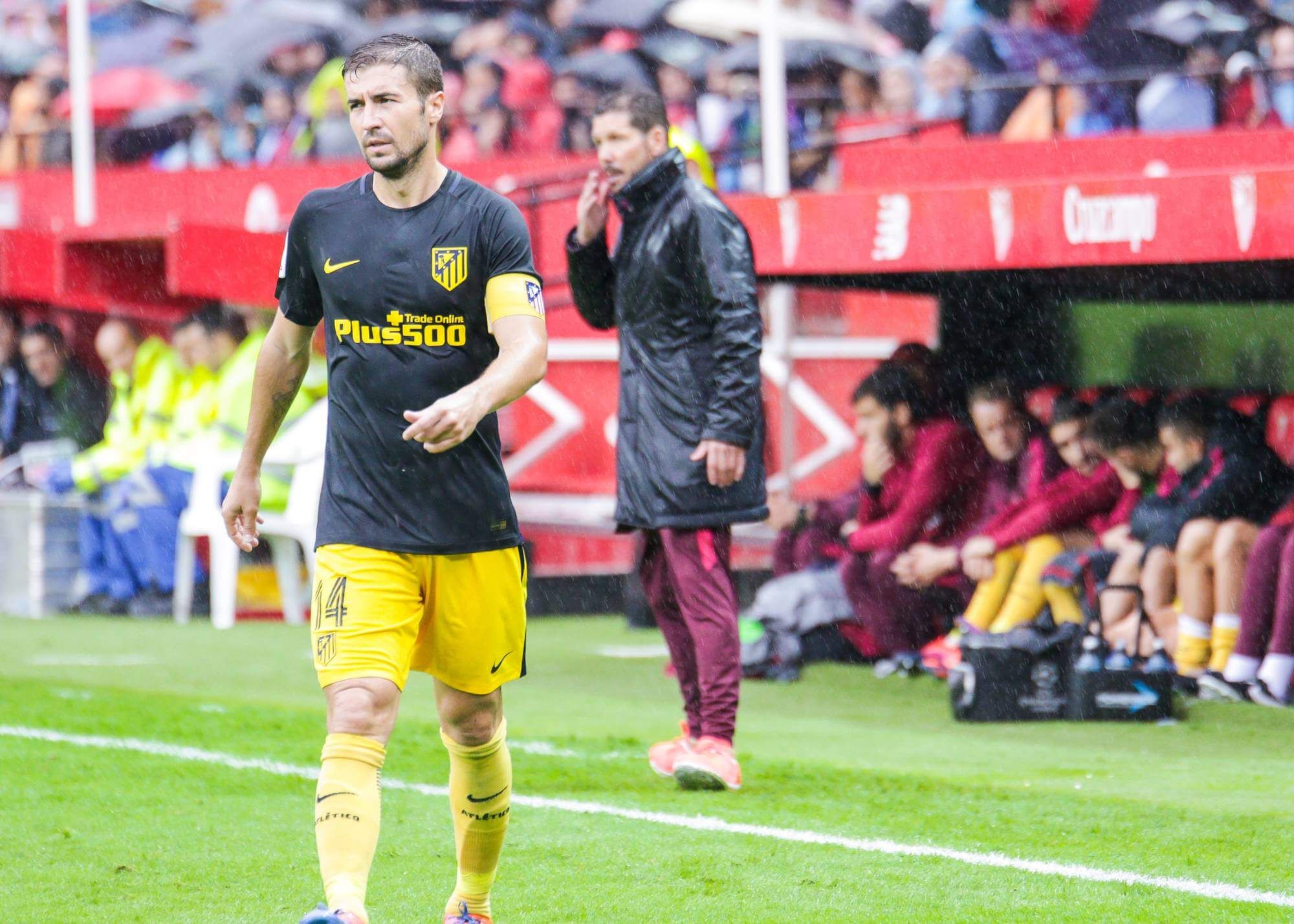 Gabi y Diego Pablo Simeone en el Atleti