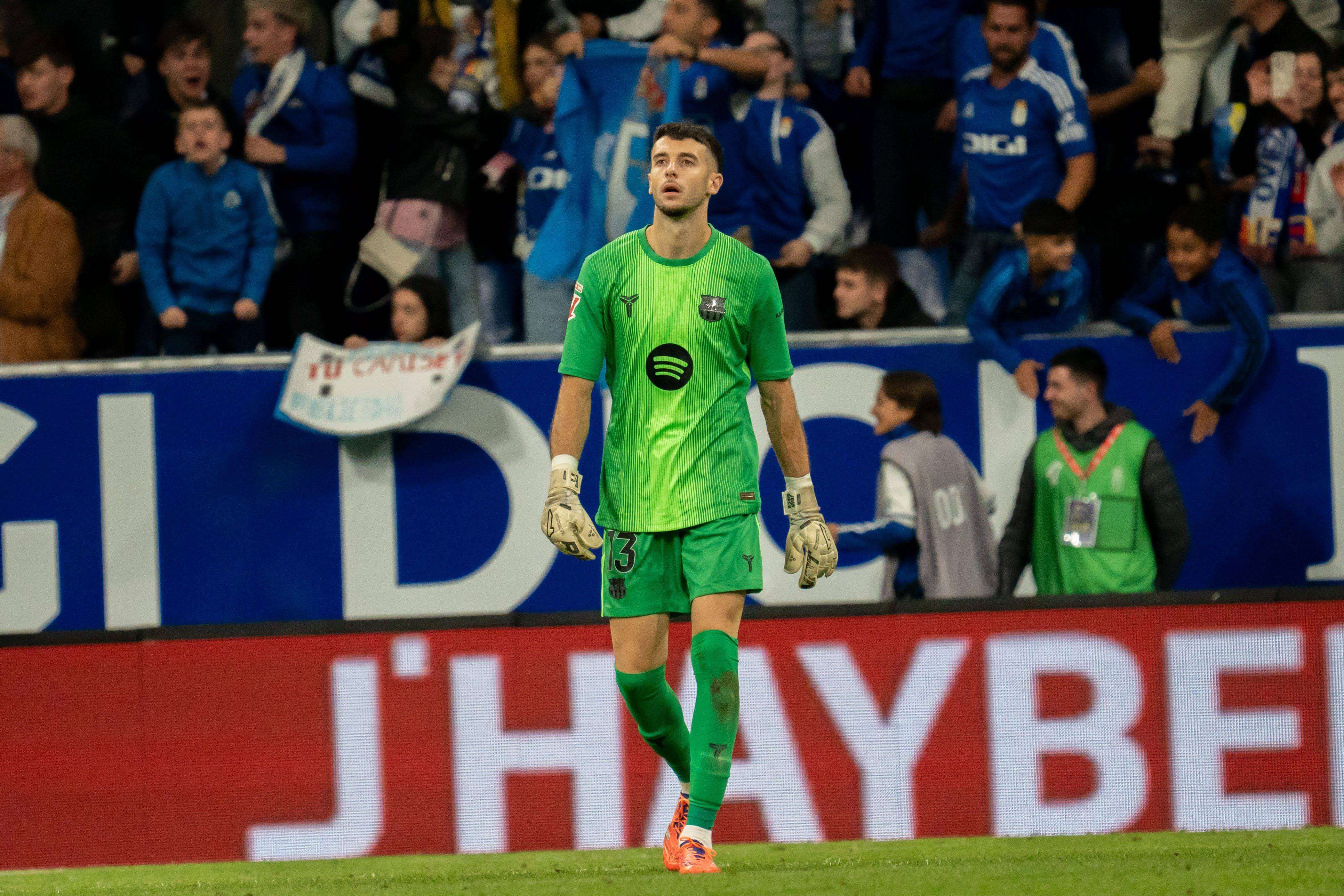 Joan García, ante el Real Oviedo (Cordon Press)