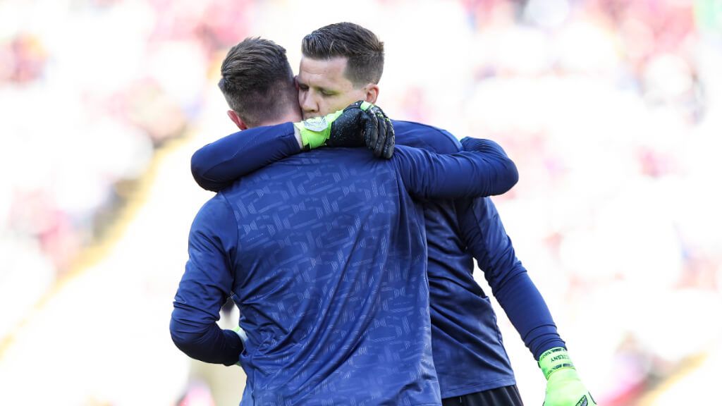 Ter Stegen y Szczesny antes de un partido del FC Barcelona (Fuente: Cordon Press)