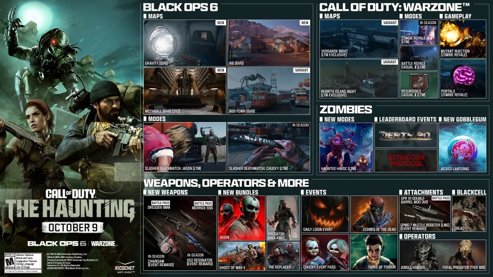 The Haunting / Call of Duty: Black Ops 6 y Call of Duty: Warzone