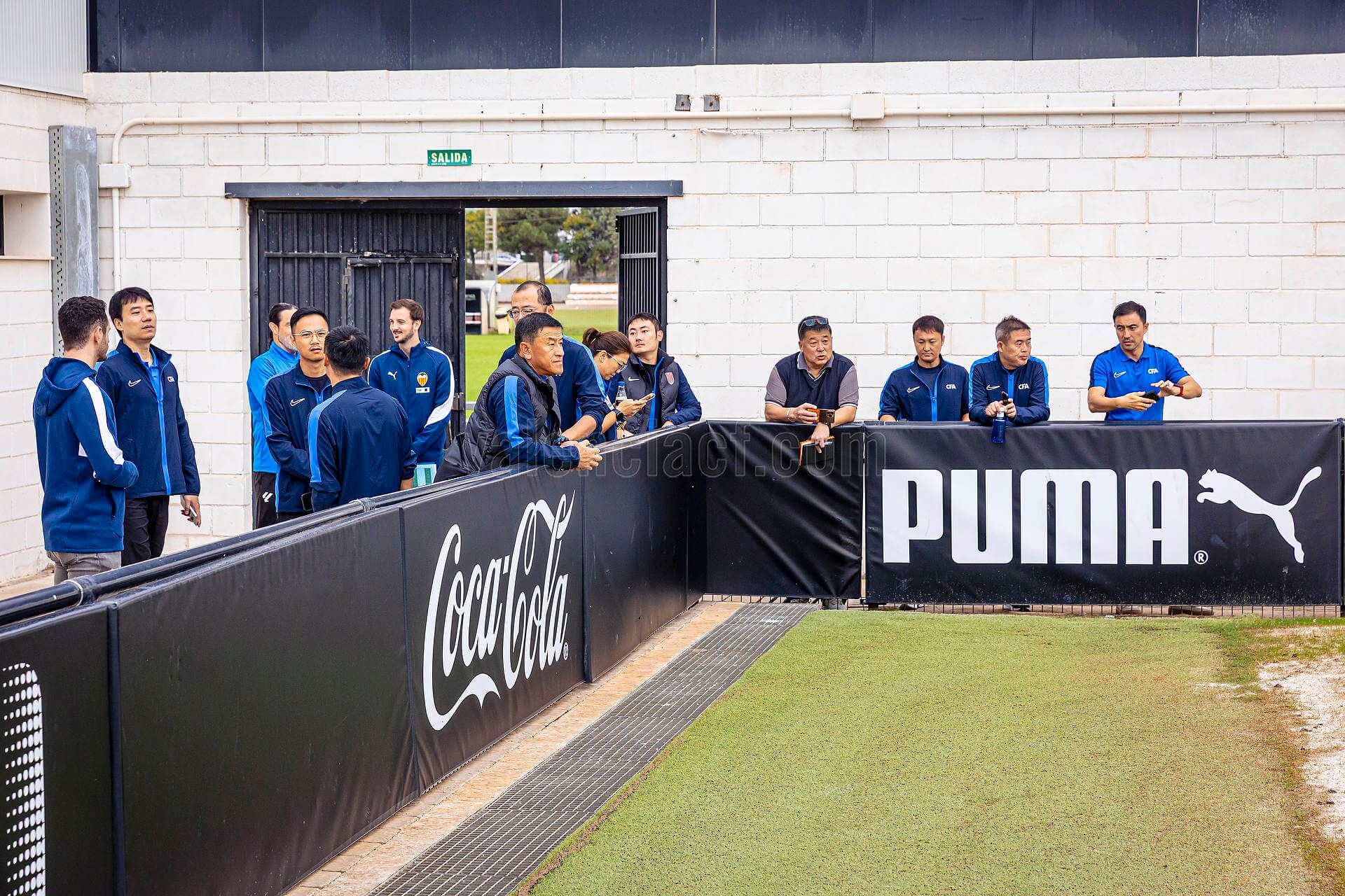 Una delegación de la Chinese Football Association realiza una formación con los técnicos de la A