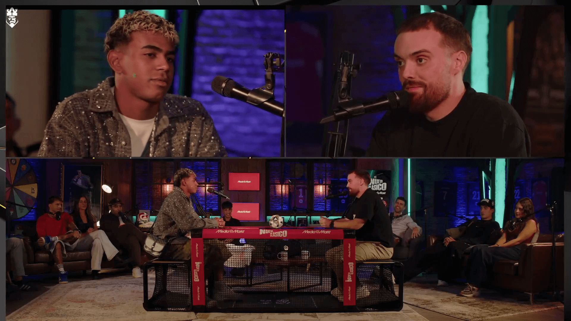  Lamine Yamal con Ibai Llanos en la Kings League