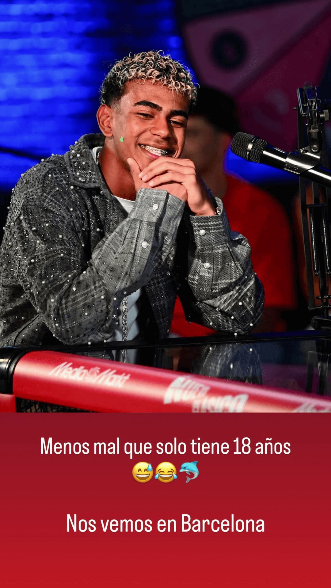  La reacción del padre de Lamine Yamal al Clásico (Instagram: @hustle_hard_304)