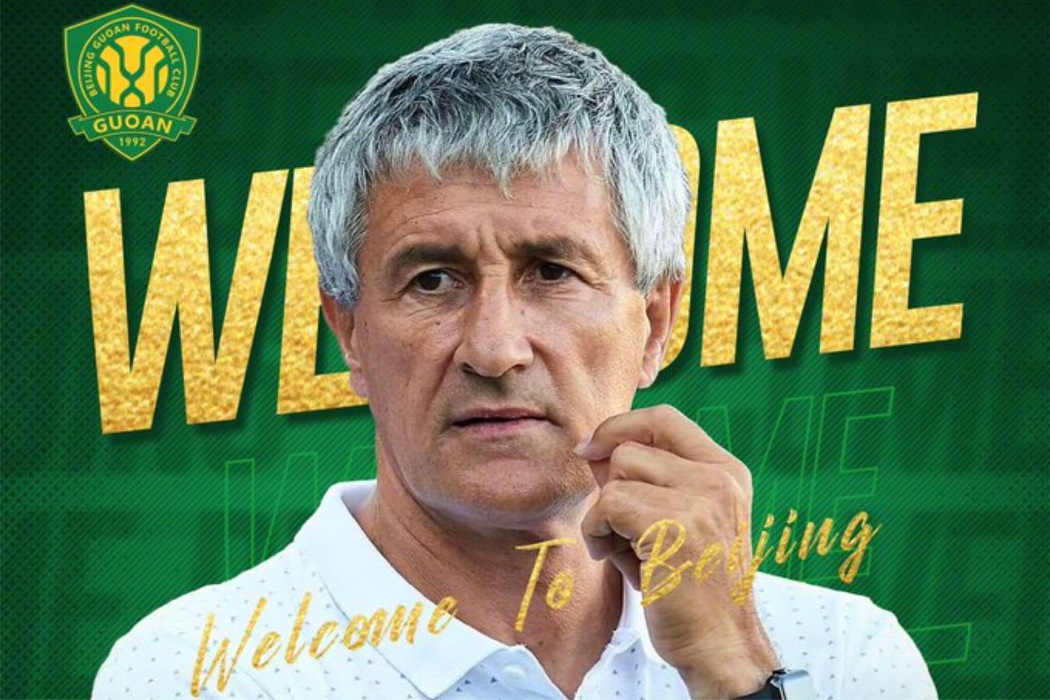  Quique Setién, nuevo entrenador del Beijin Guoan.