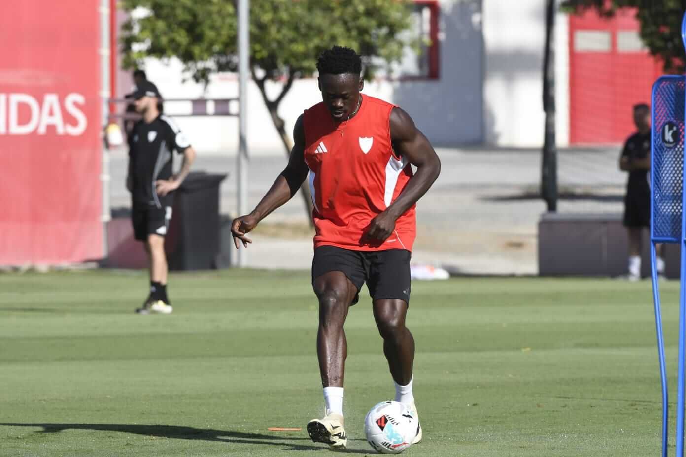 Akor Adams, en el entrenamiento.