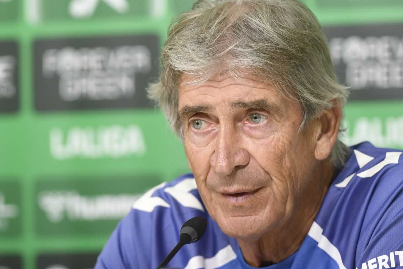Manuel Pellegrini, en sala de prensa