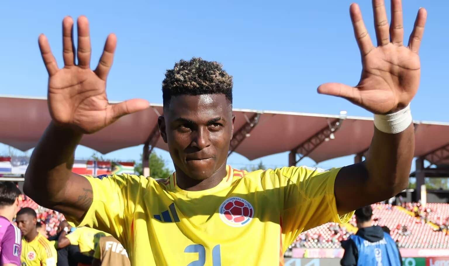 Néiser Villarreal, delantero de Colombia sub 20.
