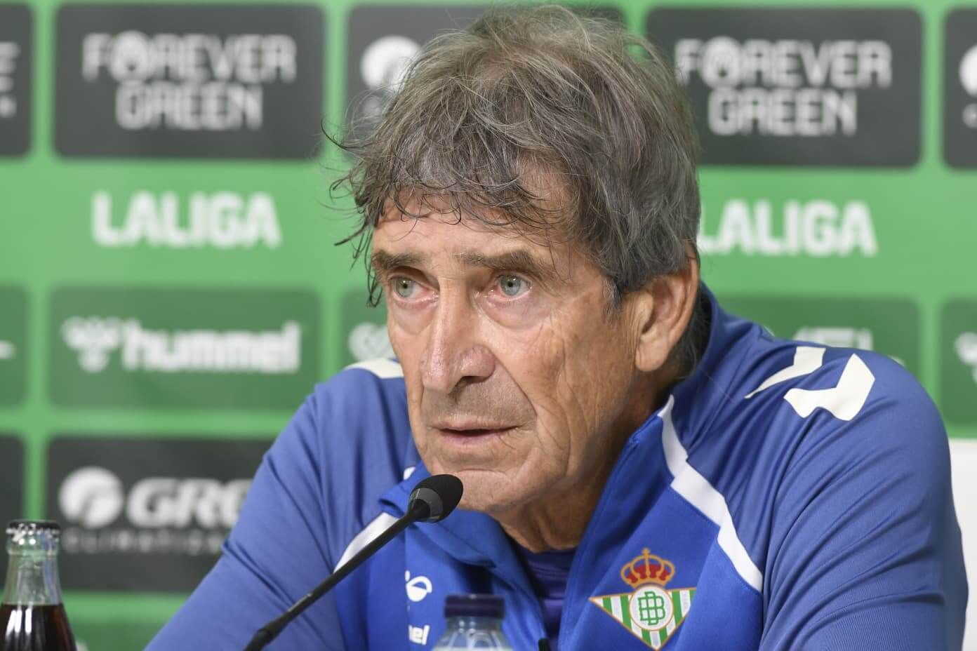 Manuel Pellegrini, en sala de prensa