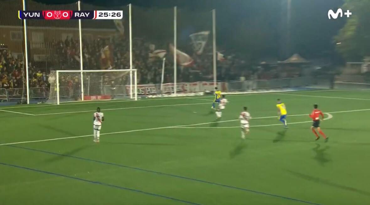 Gol del Yuncos al Rayo.
