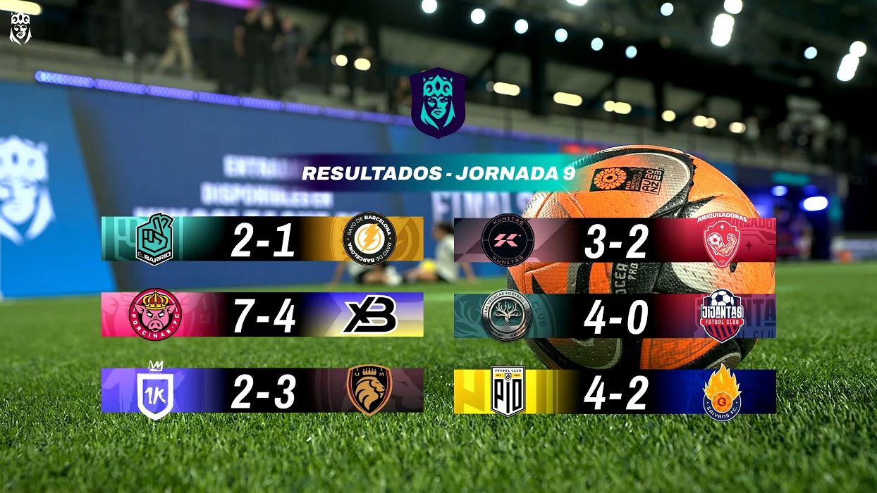 Los resultados de la jornada 9 en la Queens League.