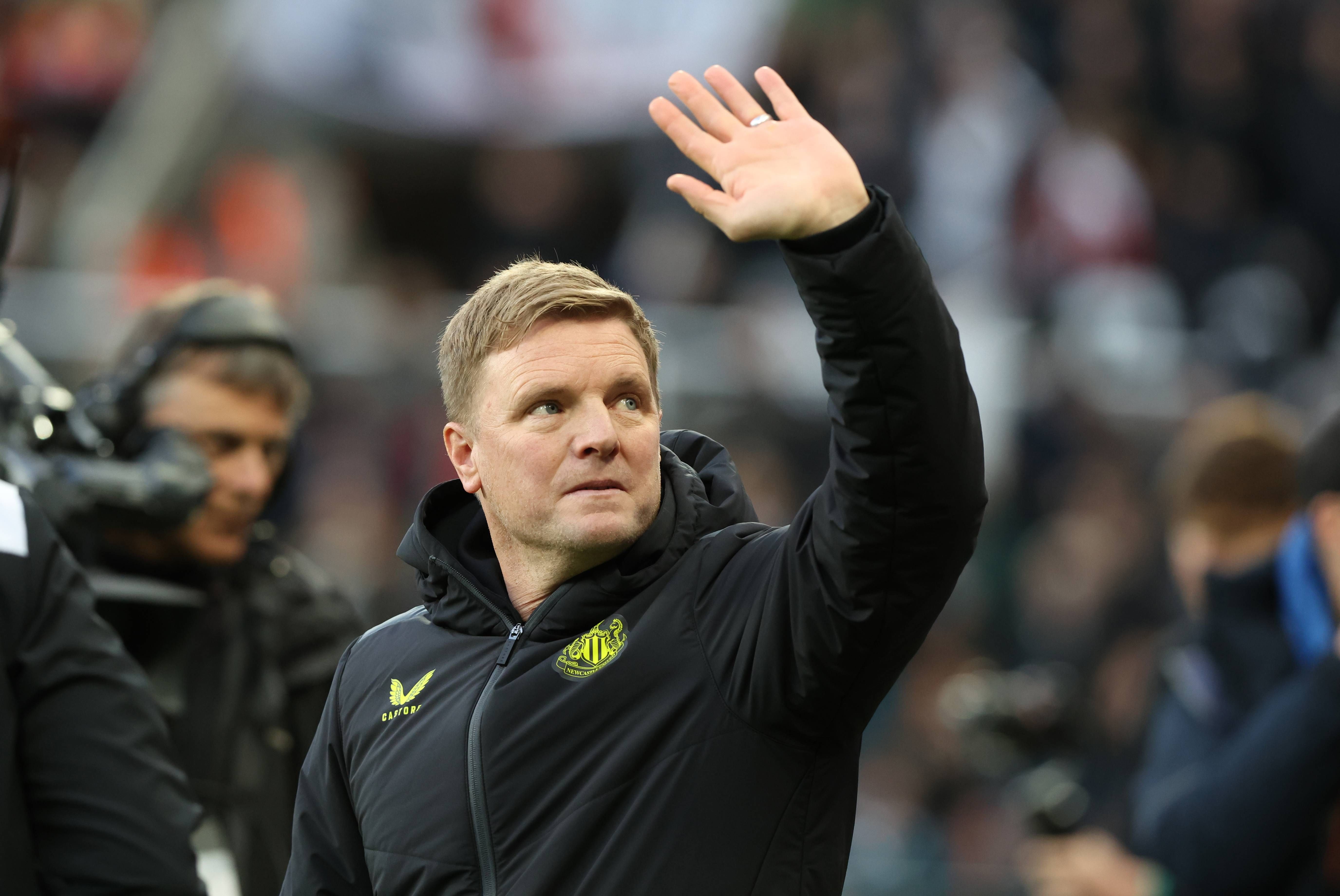 Eddie Howe en un partido con el Newcastle; recibe este miércoles al Athletic Club de Bilbao.