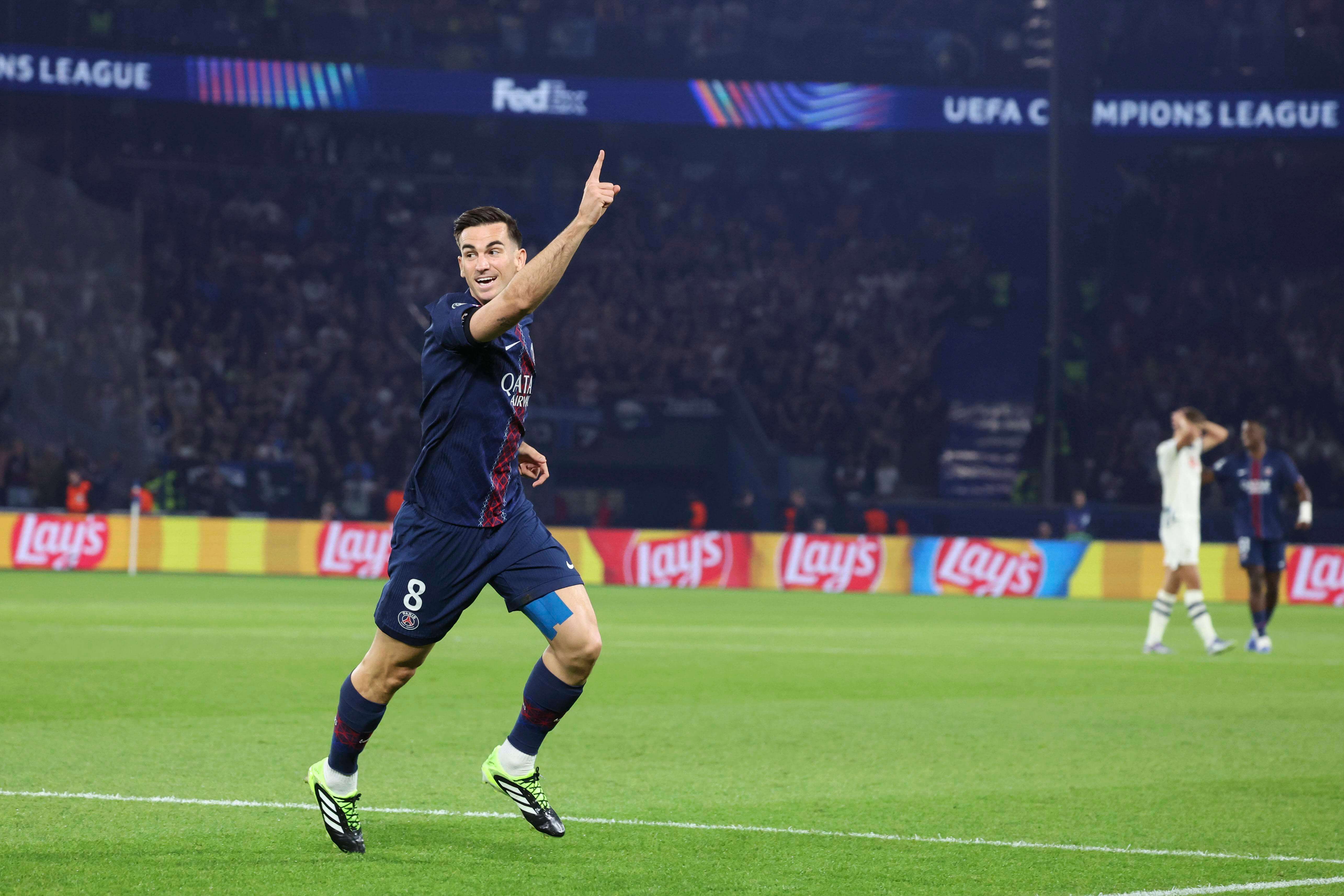  Fabián Ruiz celebra un gol con el PSG. Fuente CordonPress.